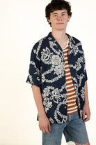 Vintage Navy Leis Hawaiian Shirt (1990s)