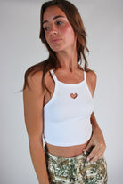 Heart Cutout Seamless Tank