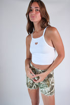 Heart Cutout Seamless Tank