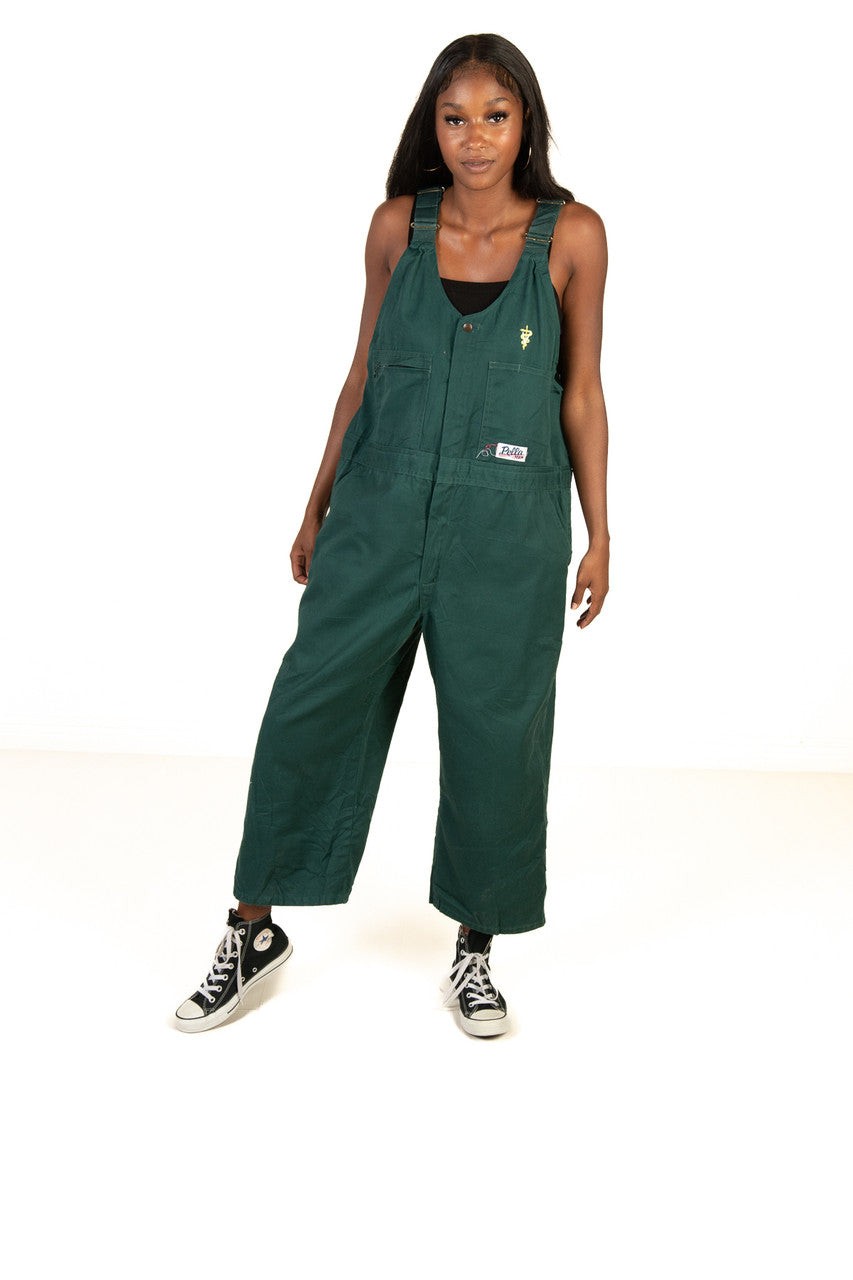 NOUNLESS VINTAGE LIKE DENIM OVERALL グリーン VINTAGE LIKE DENIM OVERALL – NOUNLESS
