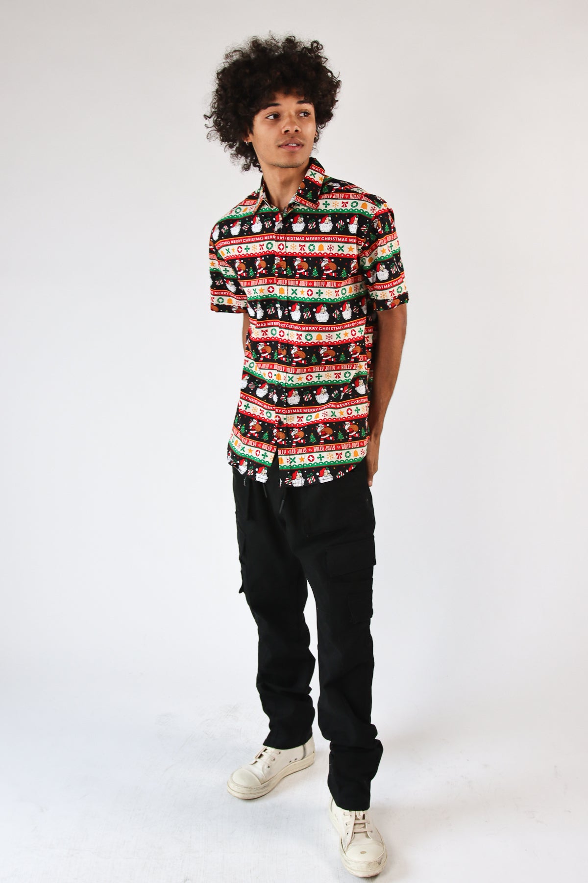 Holly Jolly Christmas Button Up Shirt