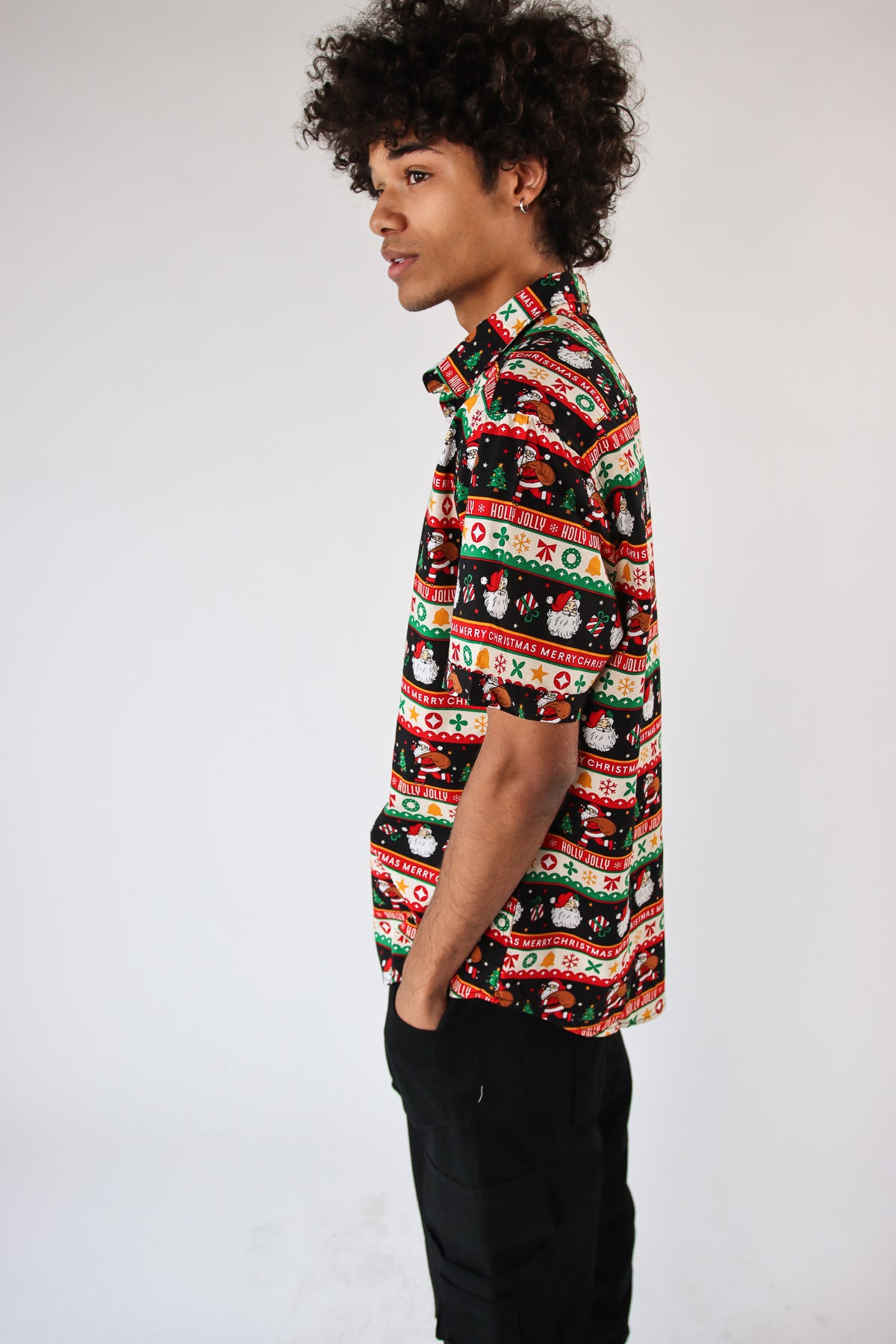 Holly Jolly Christmas Button Up Shirt