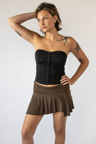 Hook & Eye Strapless Bustier