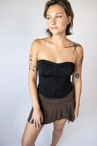 Hook & Eye Strapless Bustier