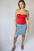 Hook & Eye Strapless Bustier