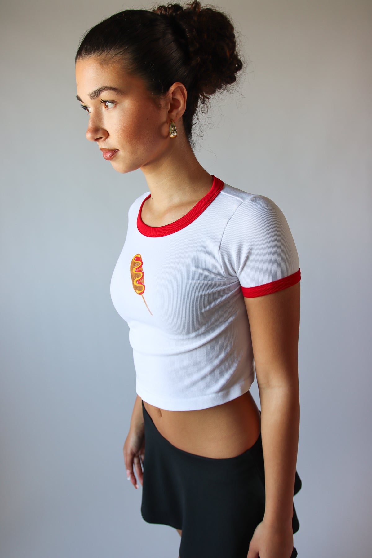 Corn Dog Ringer Tee