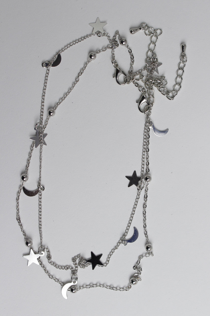 Two Piece Star & Moon Chain