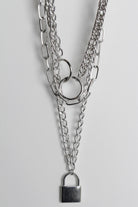 3pc Lock & Chain Necklace