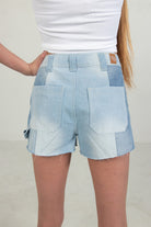 Two Tone Denim Carpenter Shorts