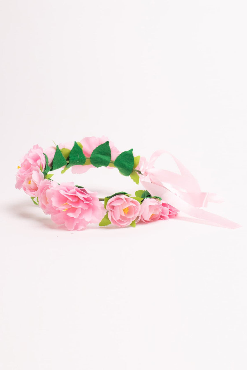 Pink Floral Crown