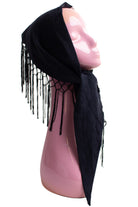 Vintage Faux Suede Tassel Scarf Or Wrap Waist Belt