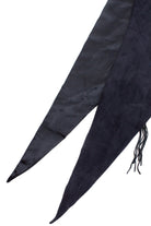Vintage Faux Suede Tassel Scarf Or Wrap Waist Belt