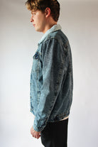 Faux Sherling Lined Trucker Jacket