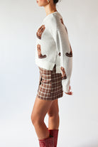 Knit Print Sweater