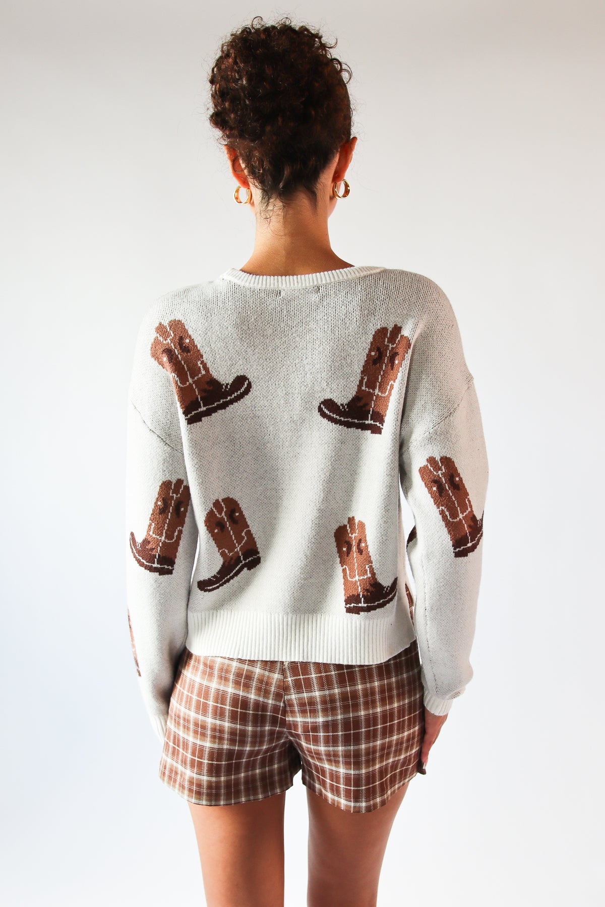Knit Print Sweater