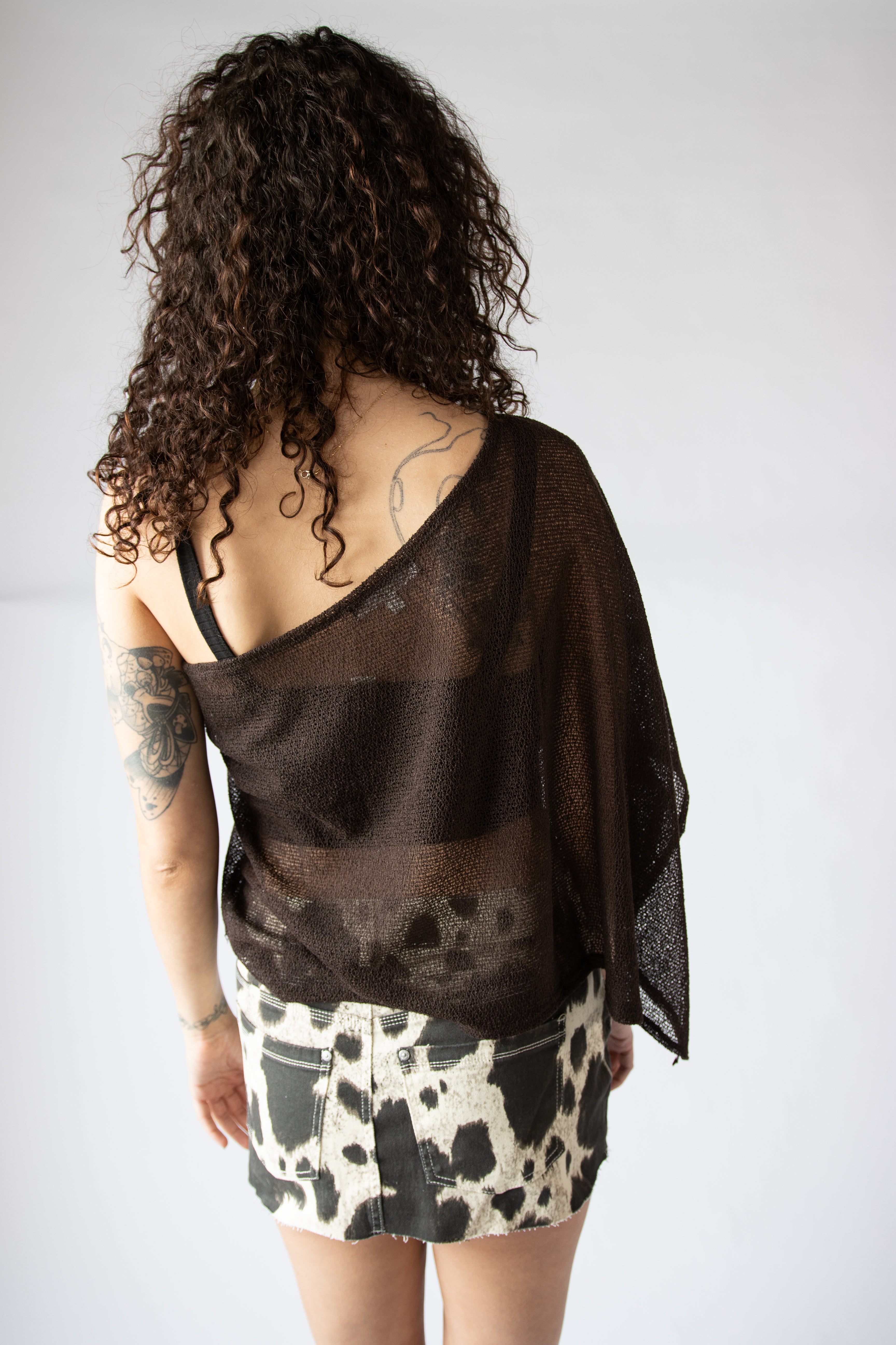 Open Knit Lightweight Poncho