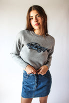 Printed Knit Graphic Sweater