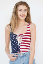 Lace Up USA Tank