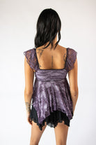 Lace Handkerchief Babydoll Tank