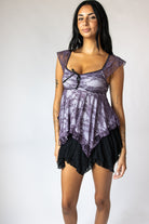 Lace Handkerchief Babydoll Tank