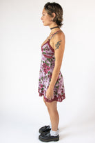 Lace Trim Floral Dress