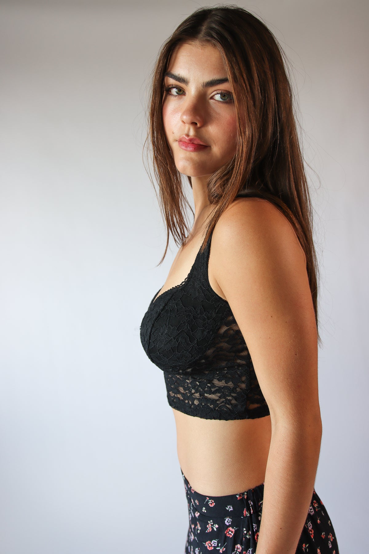 Lace Bustier Tank Top