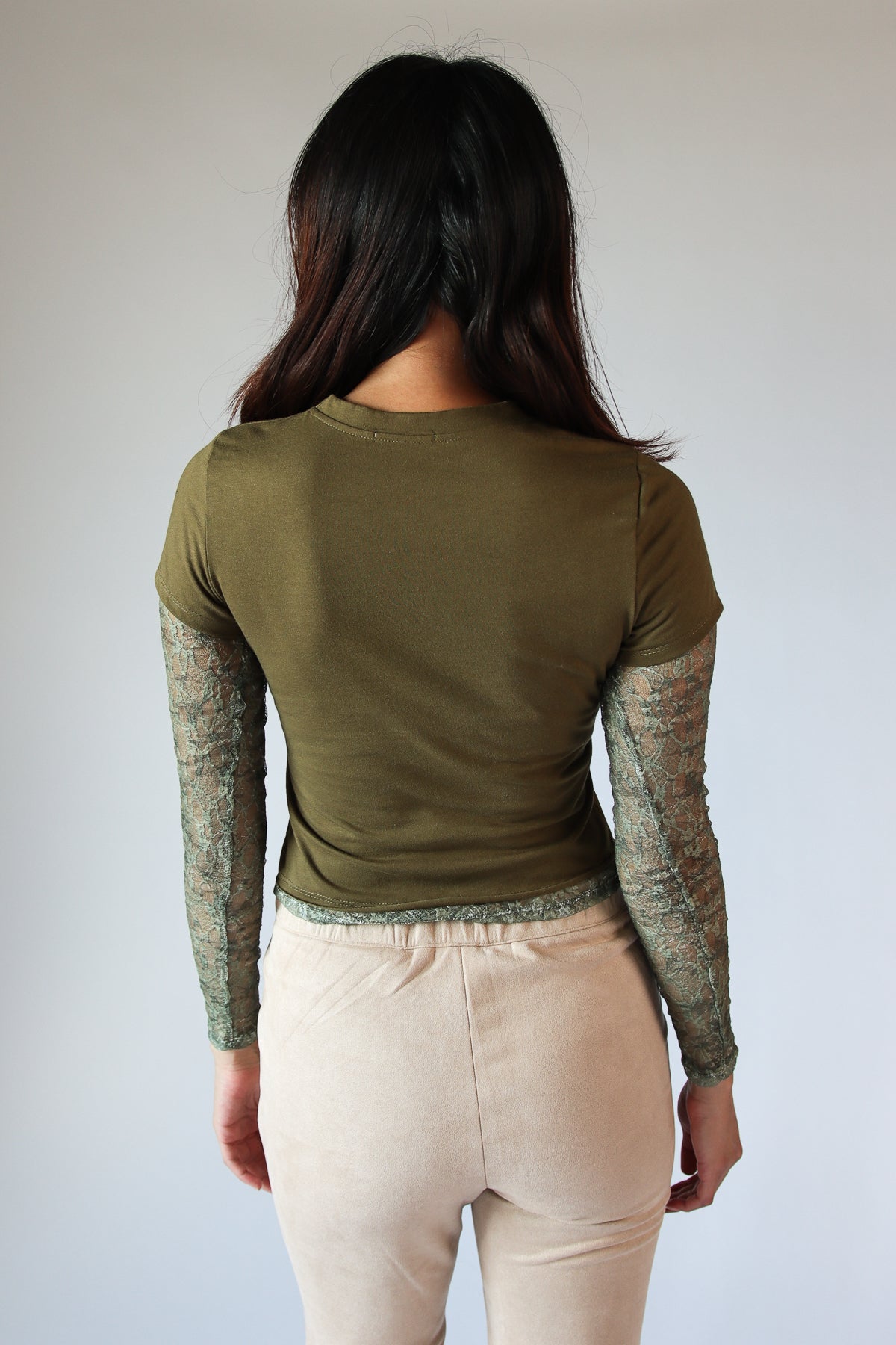 Layered Lace Long Sleeve Tee
