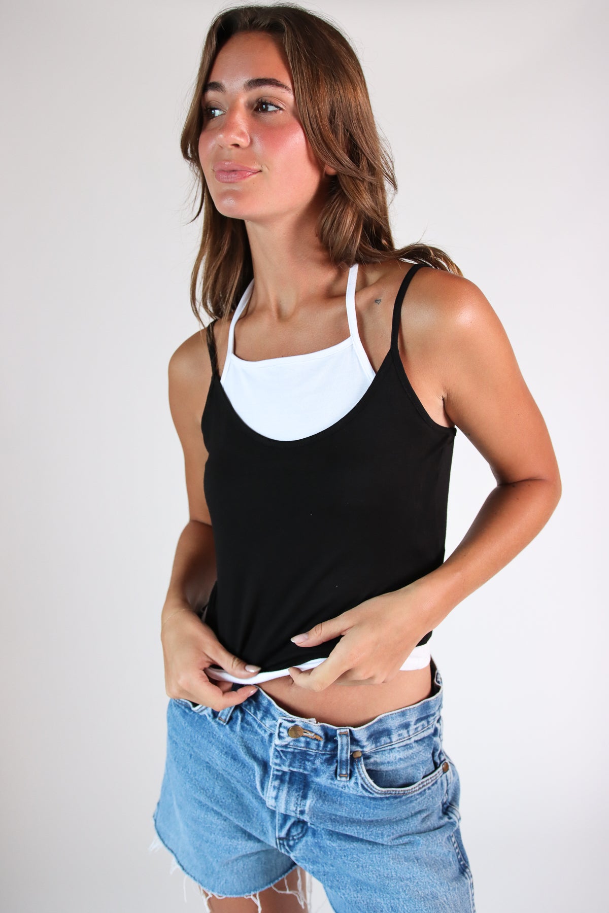 Layered Halter Cami Tank Top – Ragstock