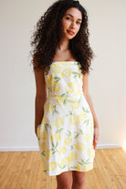 Lemon Print Mini Dress
