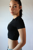 Leopard Print Star Crop Tee