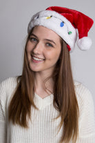 Deluxe Light Up Santa Hat