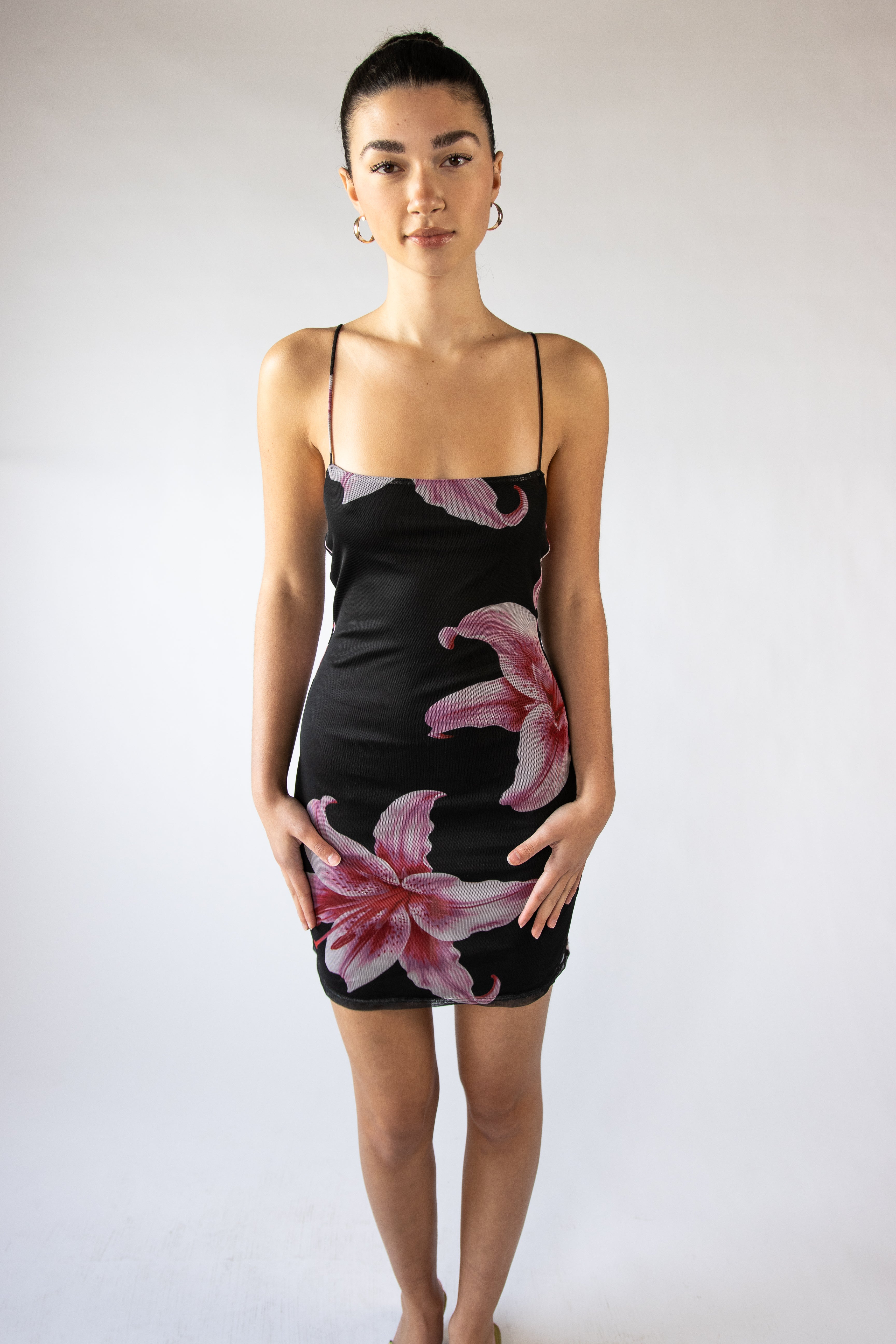 Pink Lillies Mesh Mini Dress