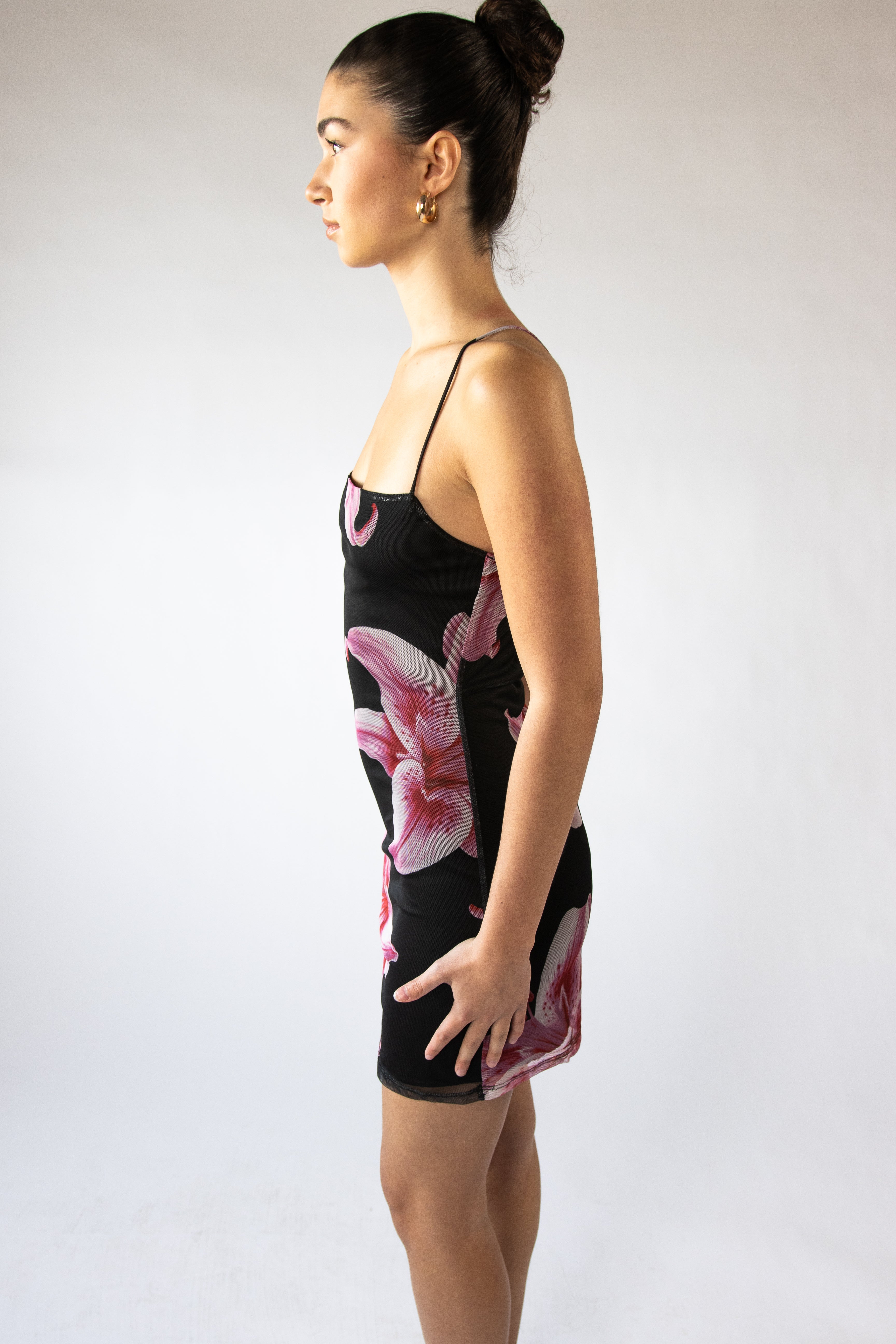 Pink Lillies Mesh Mini Dress