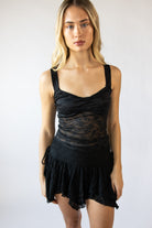 Lace Sweetheart Tank Top