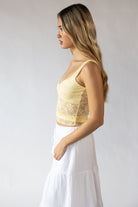 Lace Sweetheart Tank Top