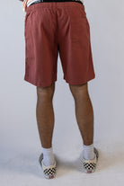 Linen Cotton Blend Pull On Shorts