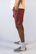 Linen Cotton Blend Pull On Shorts