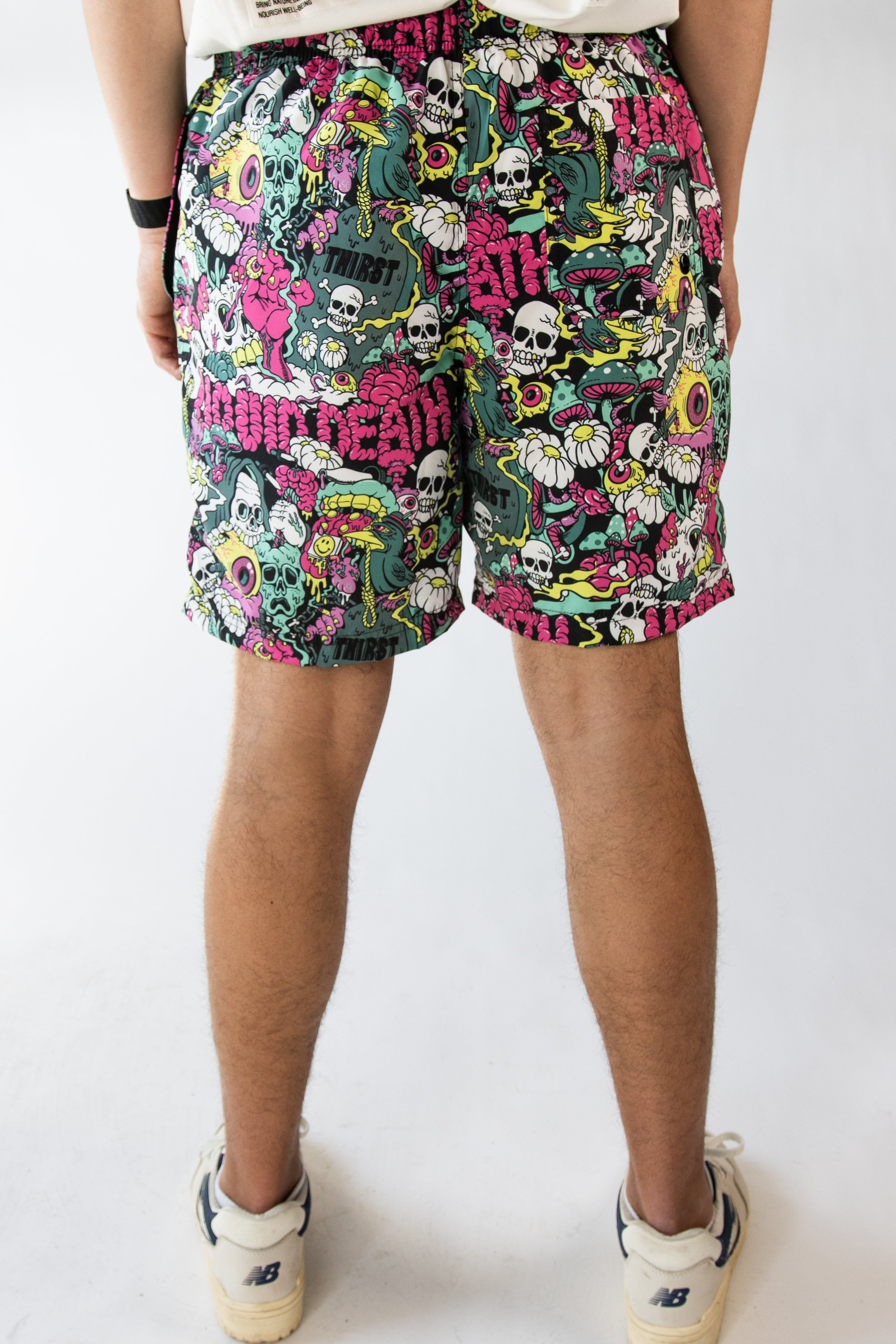 Liquid Death Skull Graffiti Swim Shorts