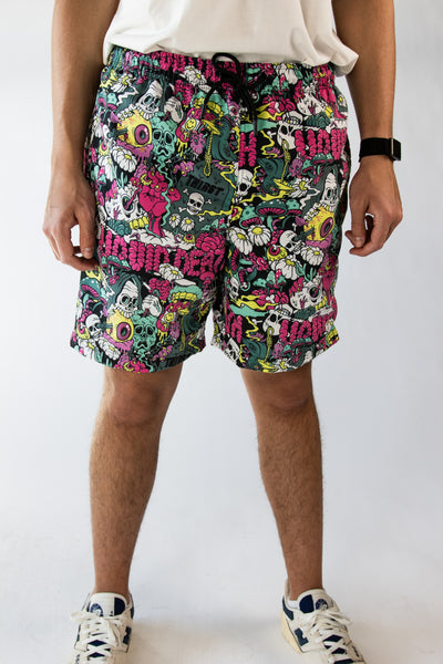 Liquid Death Skull Graffiti Swim Shorts – Ragstock