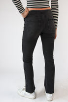 Low Rise Bootcut Belted Jeans