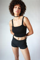 Low Rise Fold Over Shorts