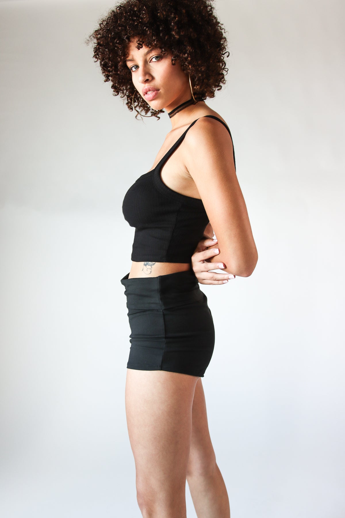 Low Rise Fold Over Shorts