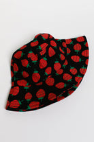 Black Strawberry Bucket Hat