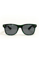 Black Pot Leaf Wayfarer Sunglasses
