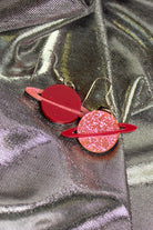 Glitter Saturn Earrings