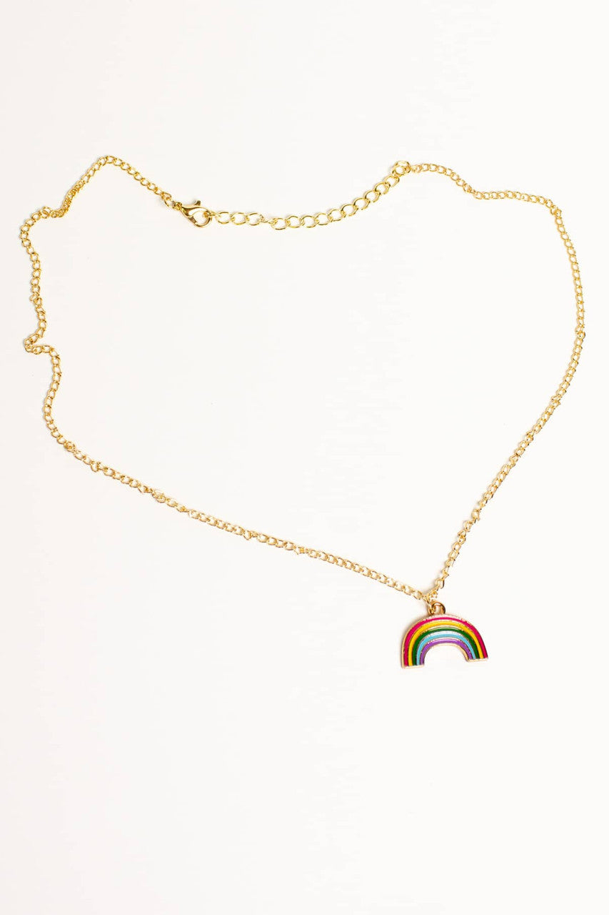 Rainbow Charm Necklace