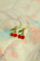 Small Cherry Charm Earrings