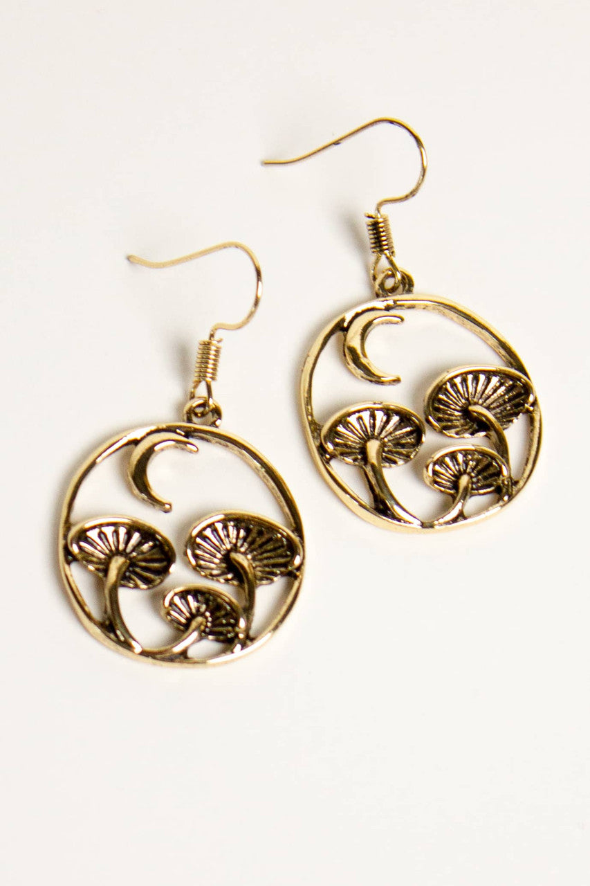 Moonlit Mushrooms Earrings