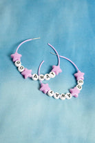 Go Away Stars Hoop Earrings