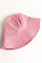 Pink Terry Cloth Bucket Hat